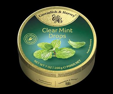 Cavendish & Harvey Clear Mint Drops